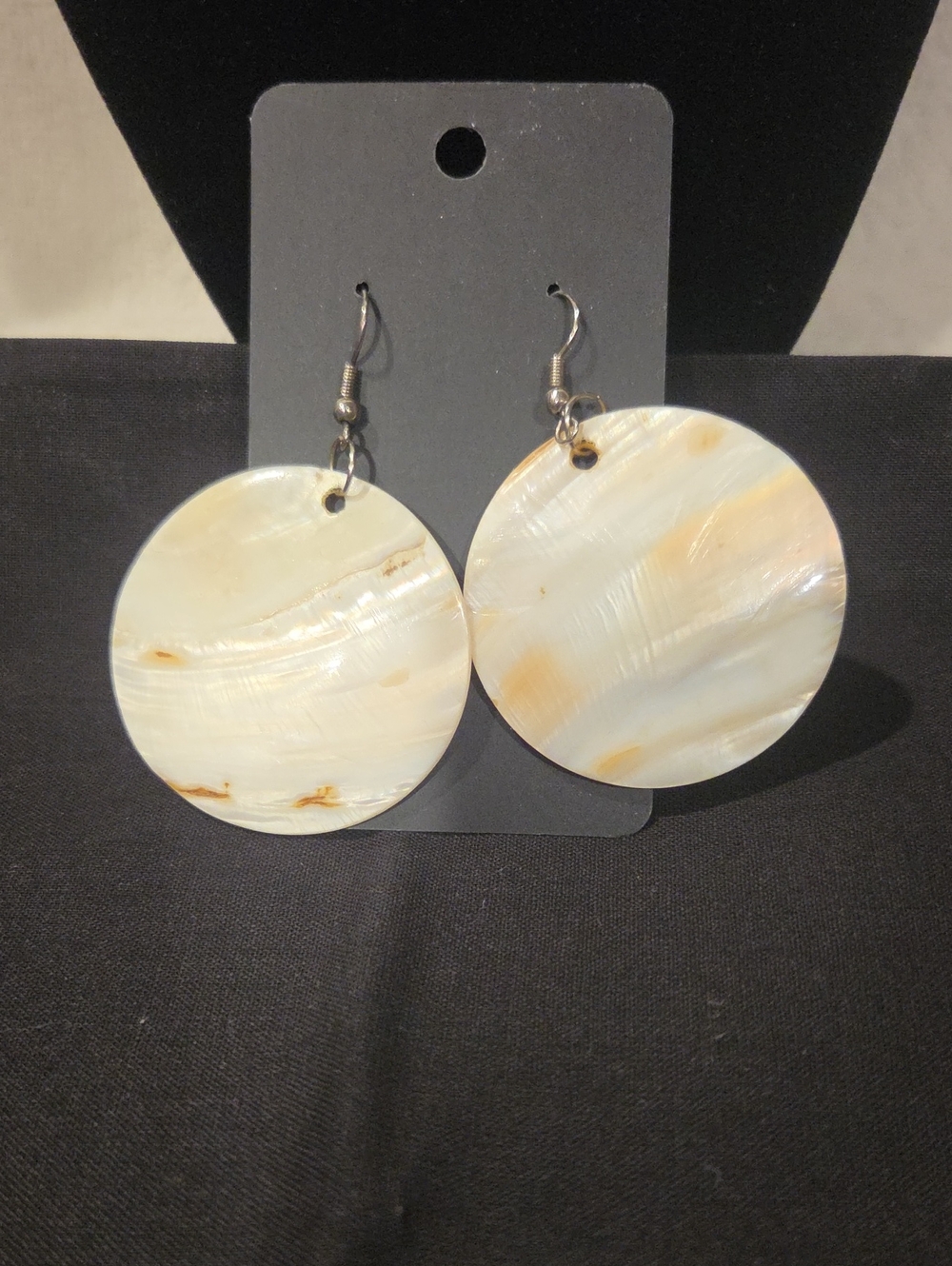 MOTHER OF PEARL DANGLE EARRINGS